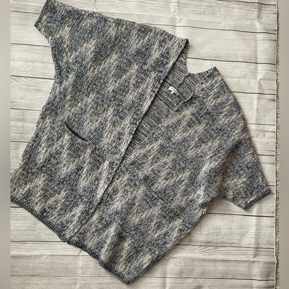 Lucky Brand Oversized Open Front Knit Cardigan
